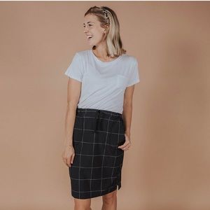Albion Fit Windowpane Jetsetter Skirt